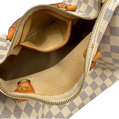 interno Speedy Louis Vuitton in canvas damier azur 