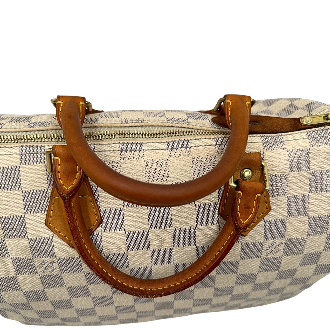 Speedy Louis Vuitton in canvas damier azur 
