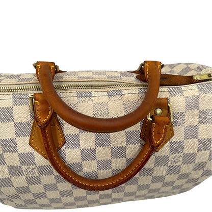 Speedy Louis Vuitton in canvas damier azur 