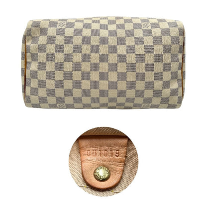 based Speedy Louis Vuitton in canvas damier azur 