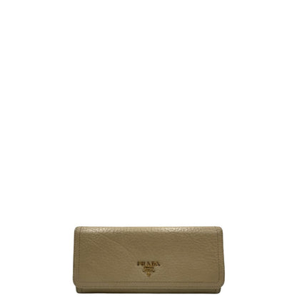 Portafoglio Prada beige