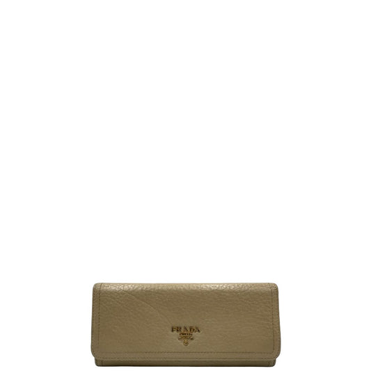 Portafoglio Prada beige