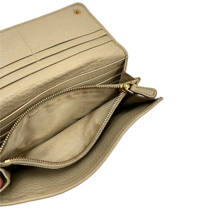 Portafoglio Prada beige
