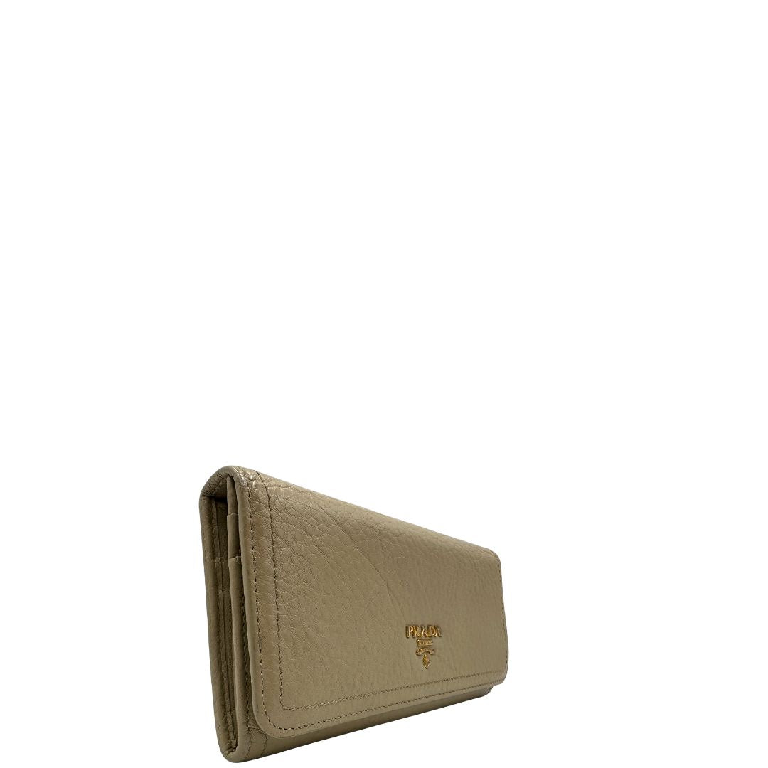 Portafoglio Prada beige