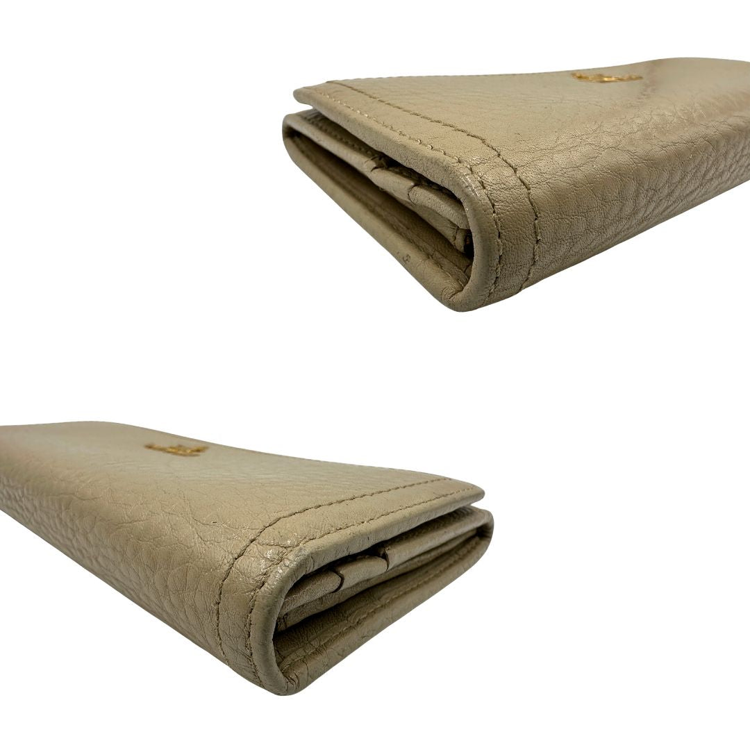 Portafoglio Prada beige