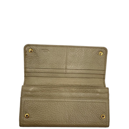 Portafoglio Prada beige