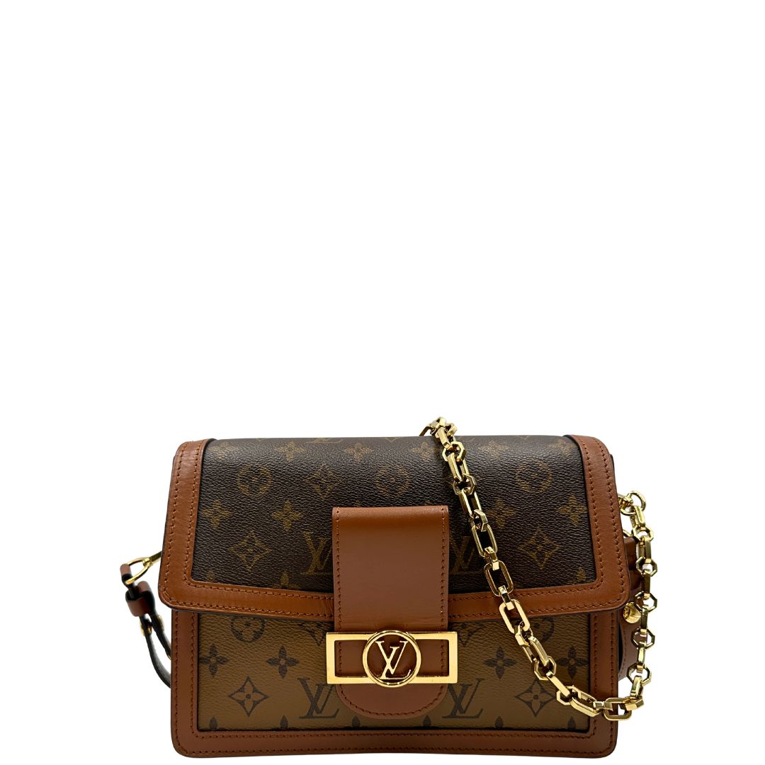 front Borsa Dauphine Louis Vuitton in tela monogram 