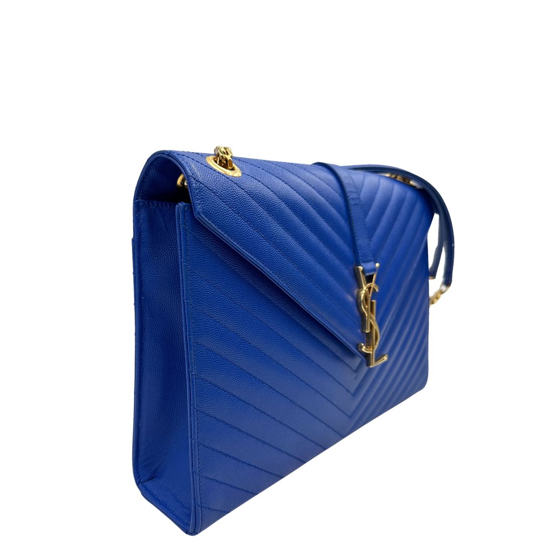 lato borsa Envelope blu  