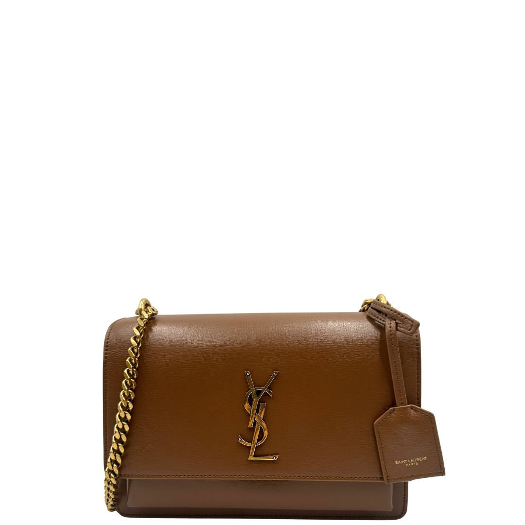Borsa Saint Laurent Sunset marrone