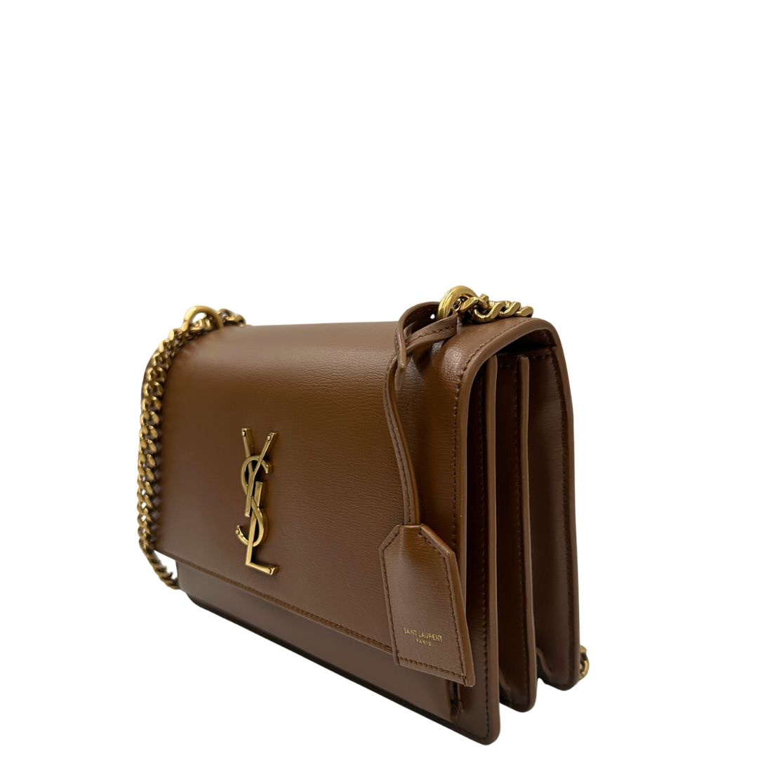 Borsa Saint Laurent Sunset marrone