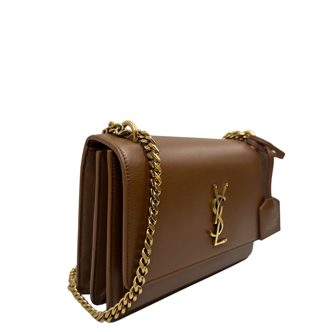 Borsa Saint Laurent Sunset marrone