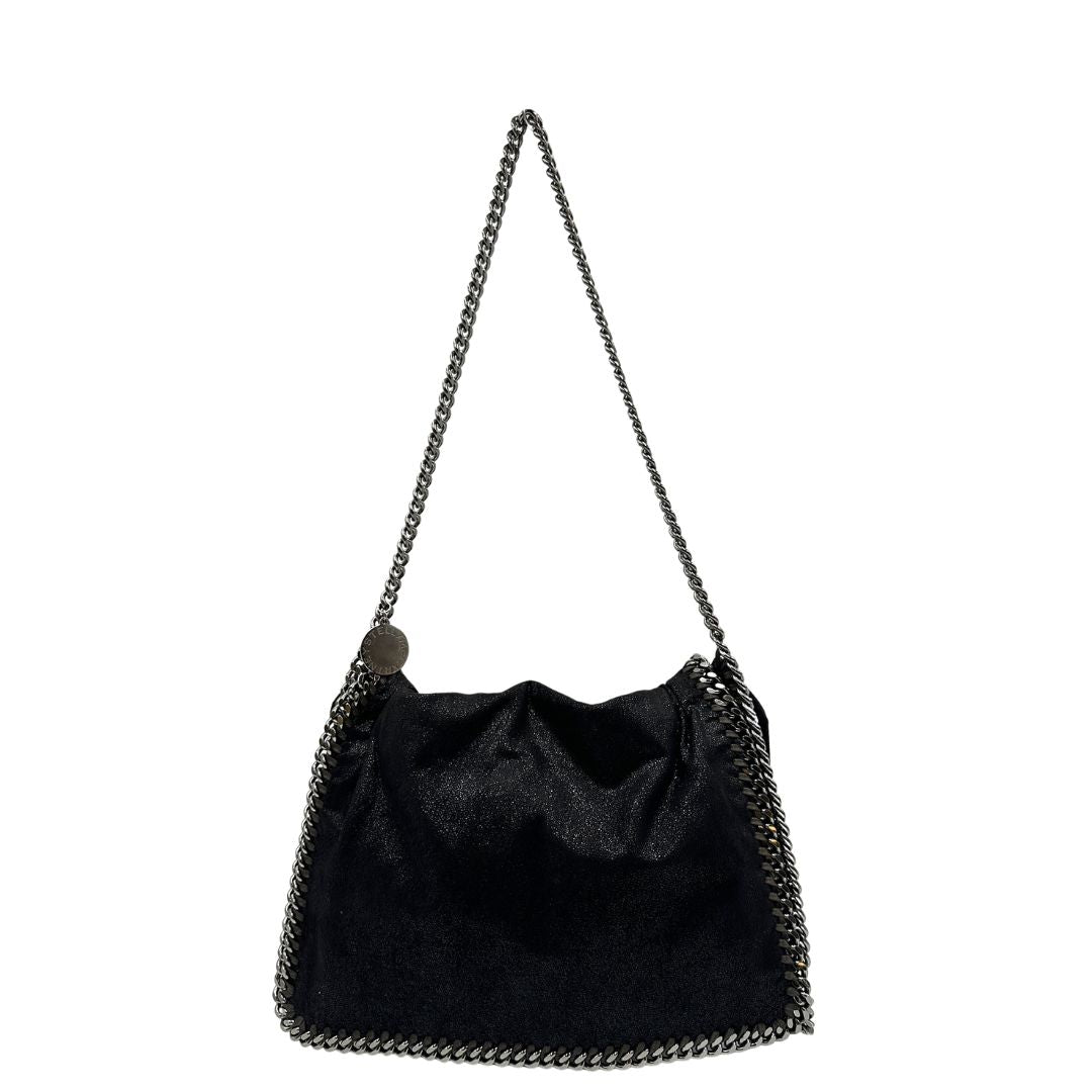 front Borsa Falabella in tessuto vegano nero 