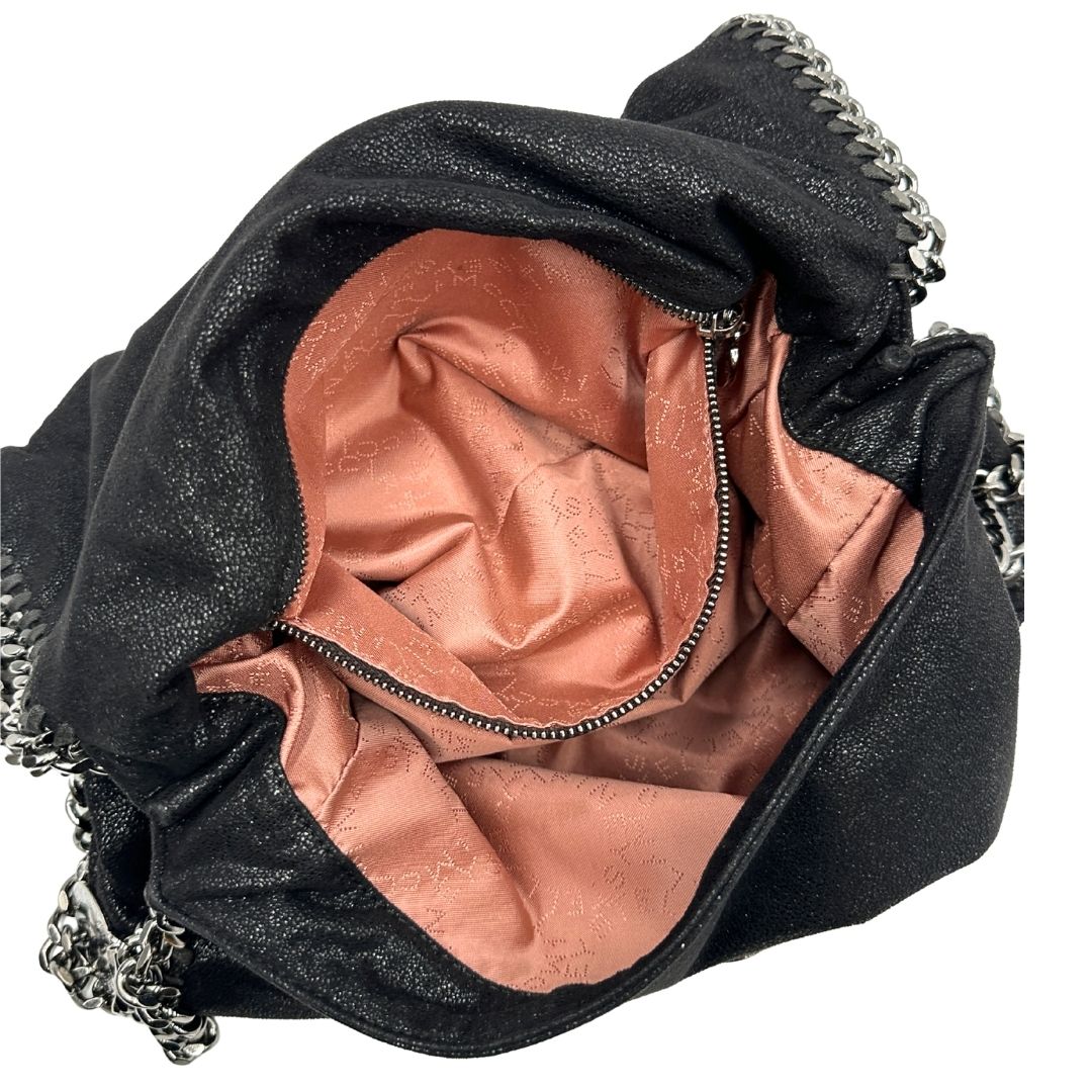 interno Borsa Falabella in tessuto vegano nero 