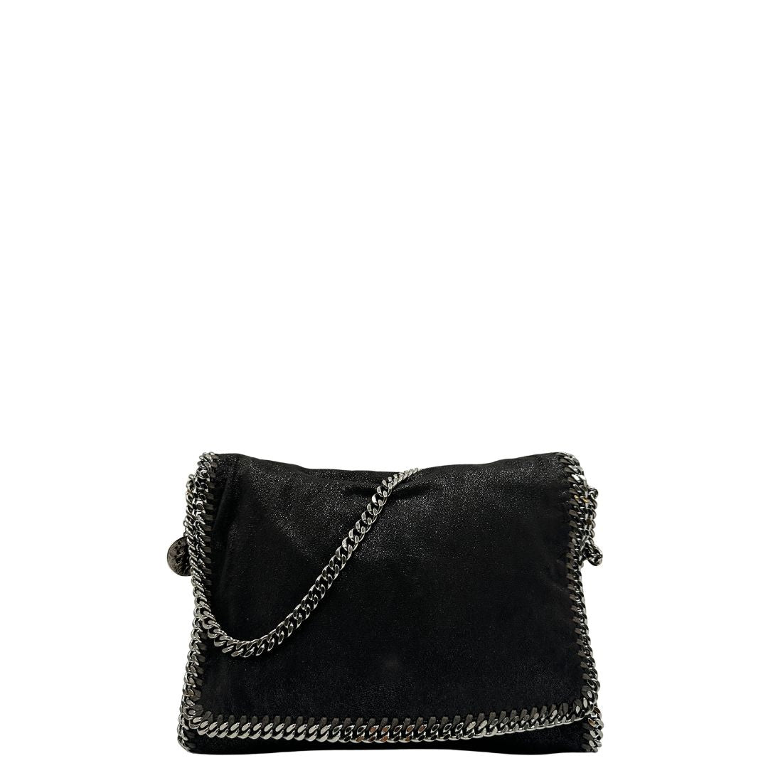 front Borsa Falabella in tessuto vegano nero 