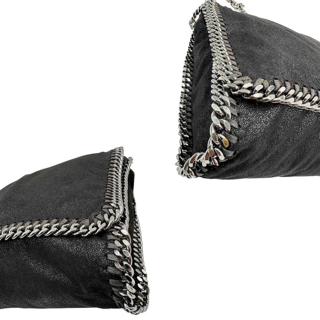 angoli Borsa Falabella in tessuto vegano nero 