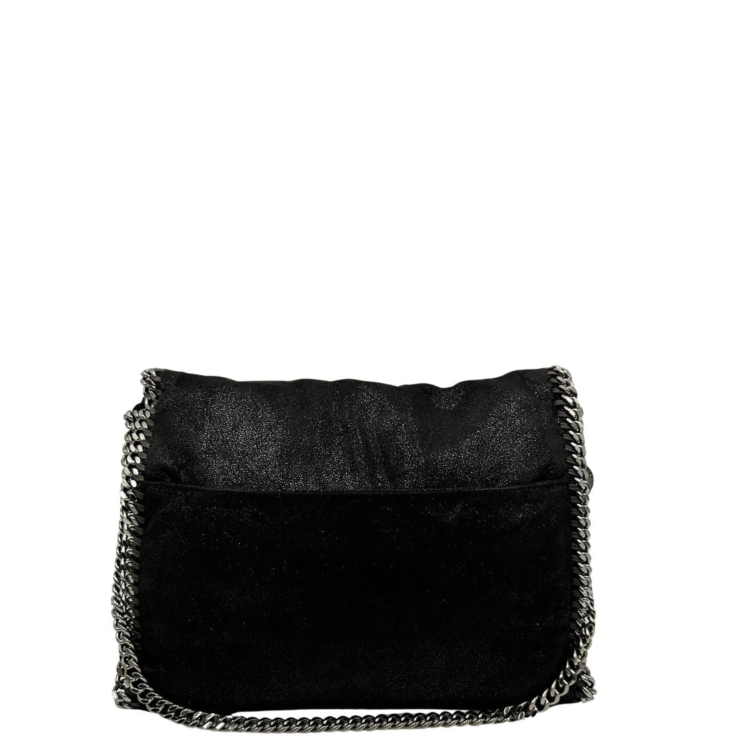 retro Borsa Falabella in tessuto vegano nero 