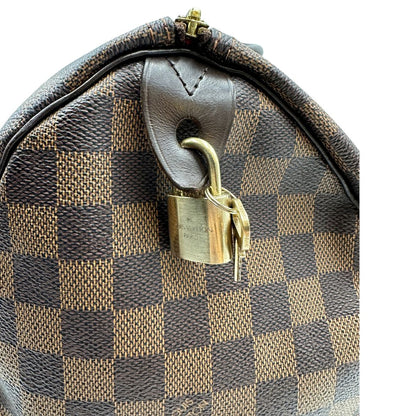  Bauletto Speedy 35 LV in canvas Damier Ébène  