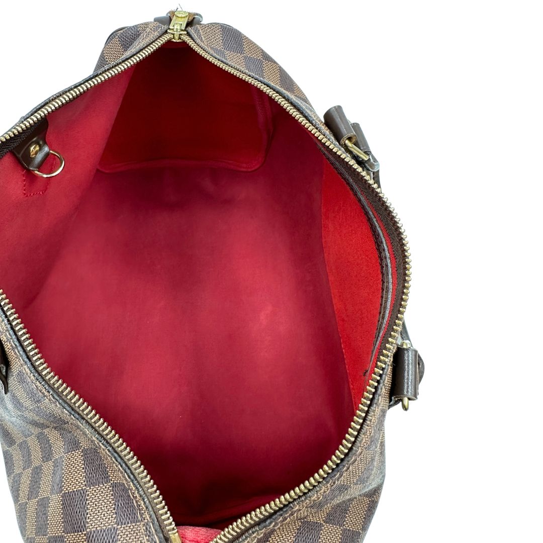 interno  Bauletto Speedy 35 LV in canvas Damier Ébène  