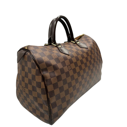 lato  Bauletto Speedy 35 LV in canvas Damier Ébène  