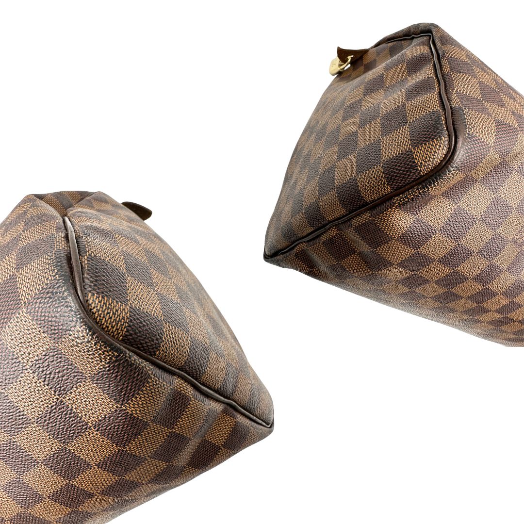 interno  Bauletto Speedy 35 LV in canvas Damier Ébène  