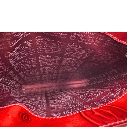 interno Borsa Cartier in pelle bordeaux  
