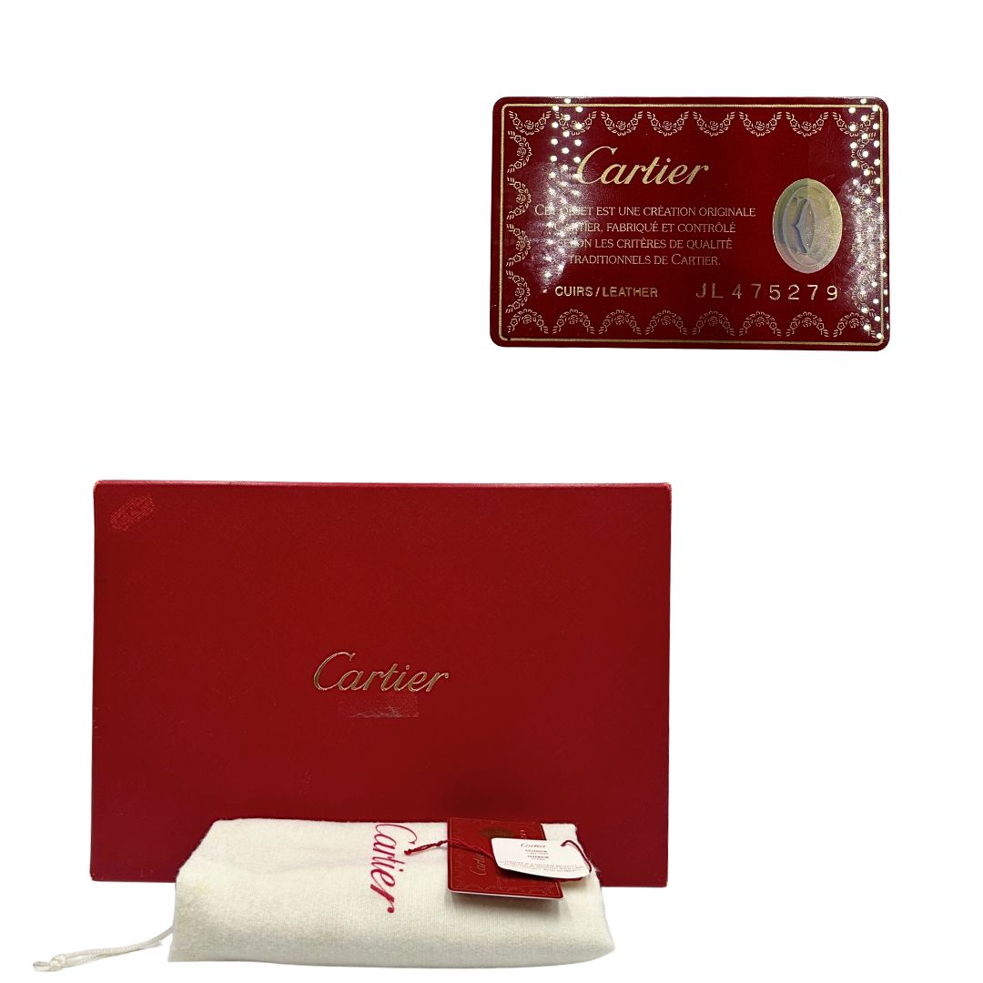 corredo Borsa Cartier in pelle bordeaux 