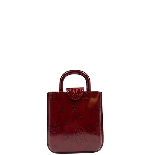 front Borsa Cartier in pelle bordeaux  