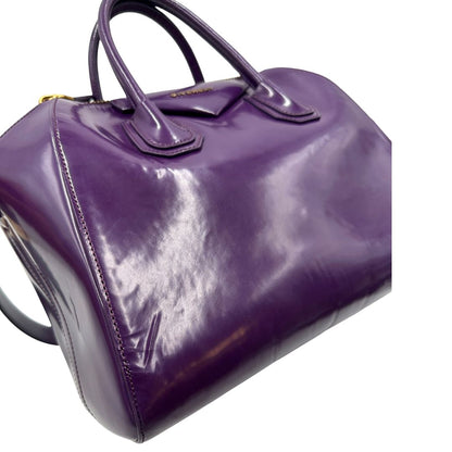 Antigona Givenchy in pelle spazzolata viola