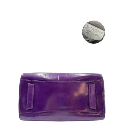 base Antigona Givenchy in pelle spazzolata viola 