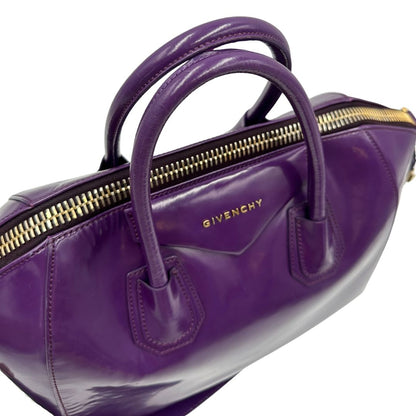 manici Antigona Givenchy in pelle spazzolata viola