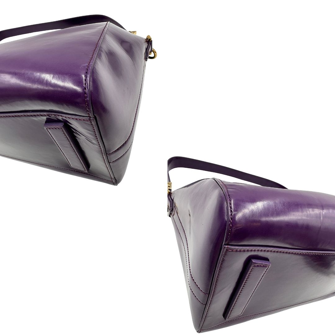 angoli Antigona Givenchy in pelle spazzolata viola 