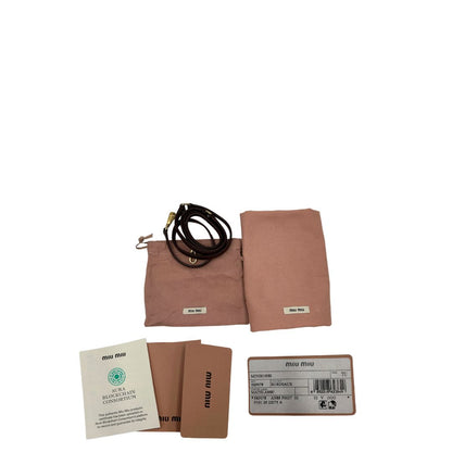 Borsa Wander Miu Miu mini bordeaux