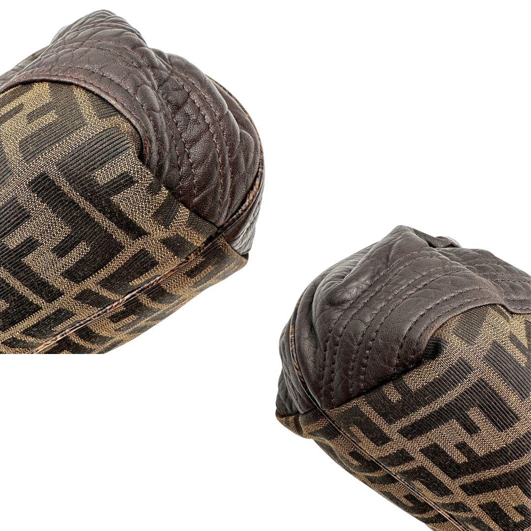 angoli Borsa Fendi Spy in tessuto trama Zucca 