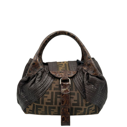 front Borsa Fendi Spy in tessuto trama Zucca 