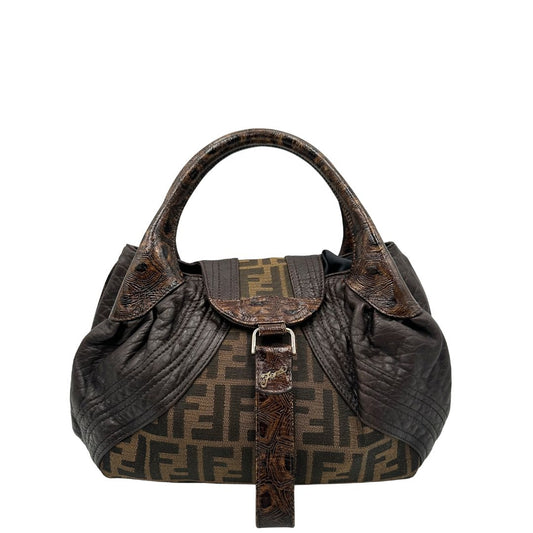 front Borsa Fendi Spy in tessuto trama Zucca 