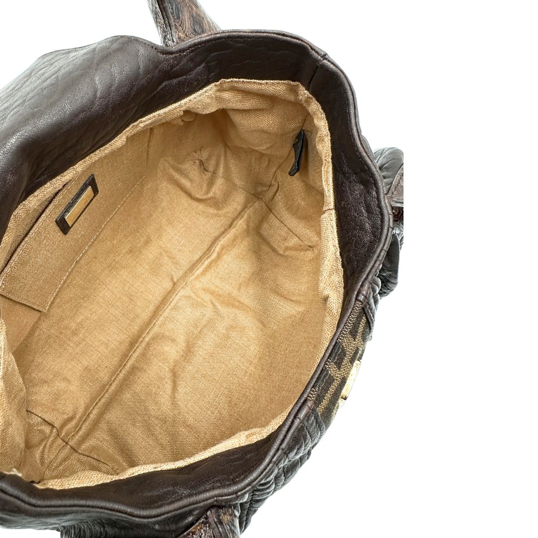 interni Borsa Fendi Spy in tessuto trama Zucca 