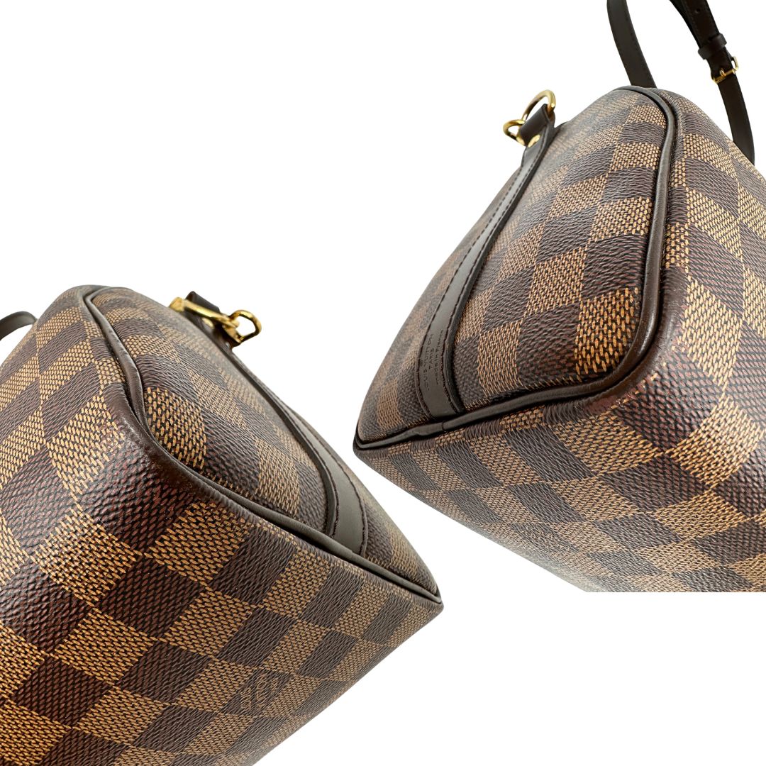 Speedy 25 Bandoulière Damier Ébène Louis Vuitton personalizzato
