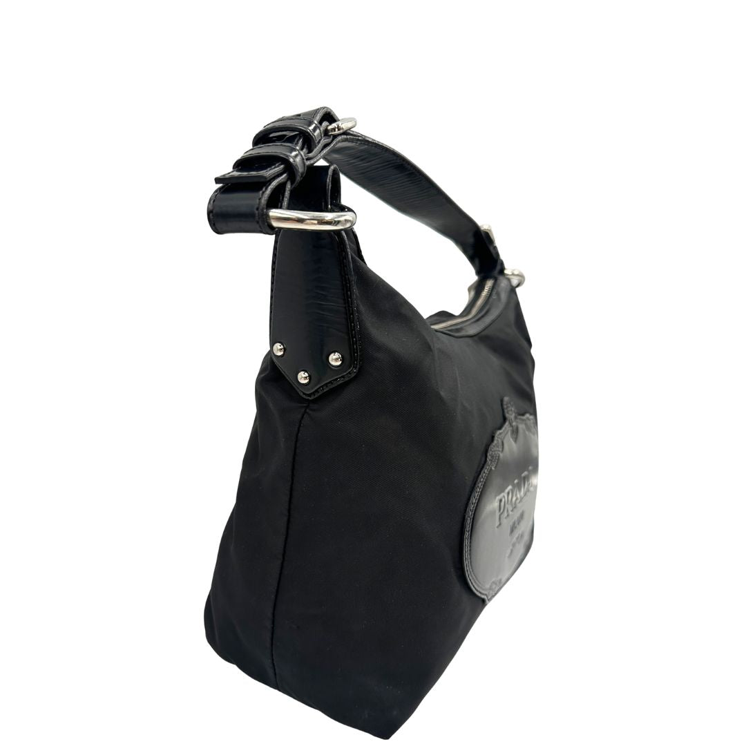 Hobo Prada nylon (pelle, nero) – foto 3 di 15
