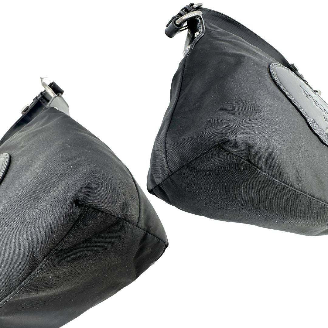 Hobo Prada nylon (pelle, nero) – foto 8 di 15