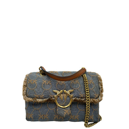Borsa Pinko Love puff denim