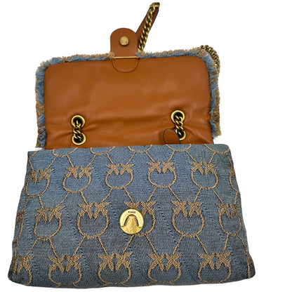 Borsa Pinko Love puff denim
