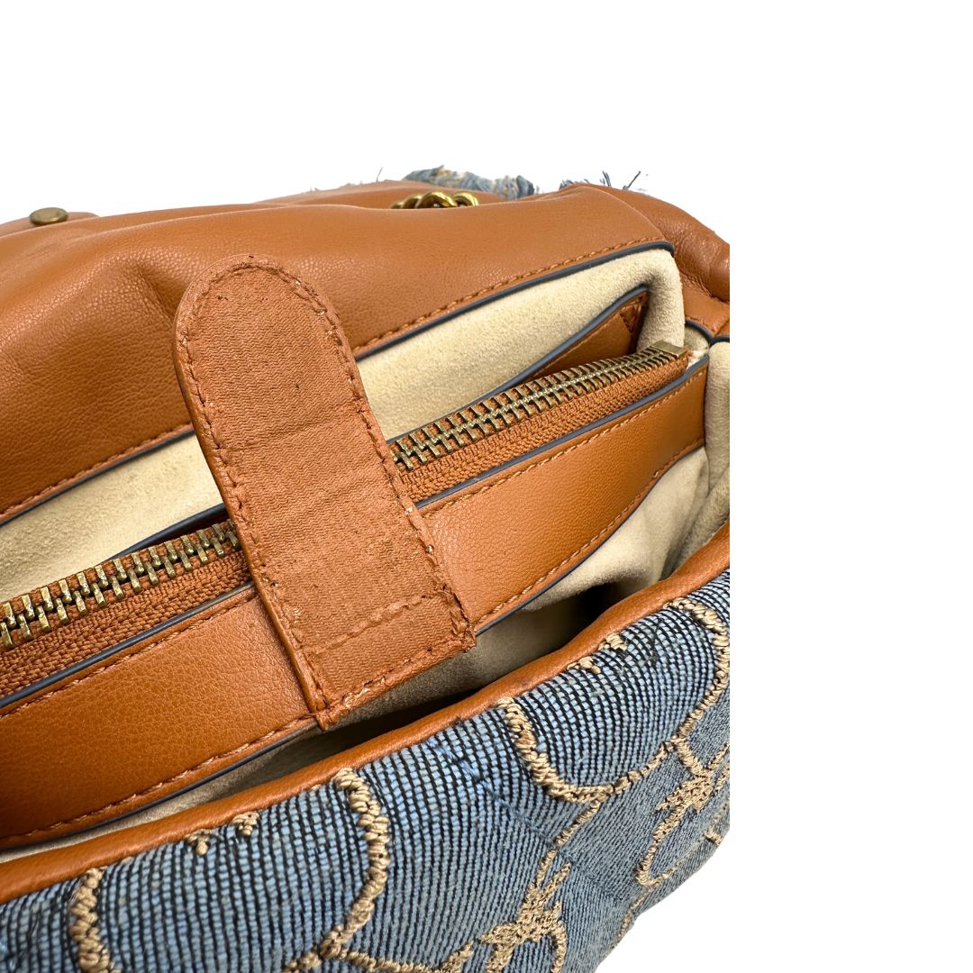 Borsa Pinko Love puff denim