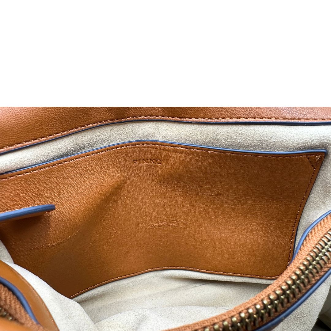 Borsa Pinko Love puff denim