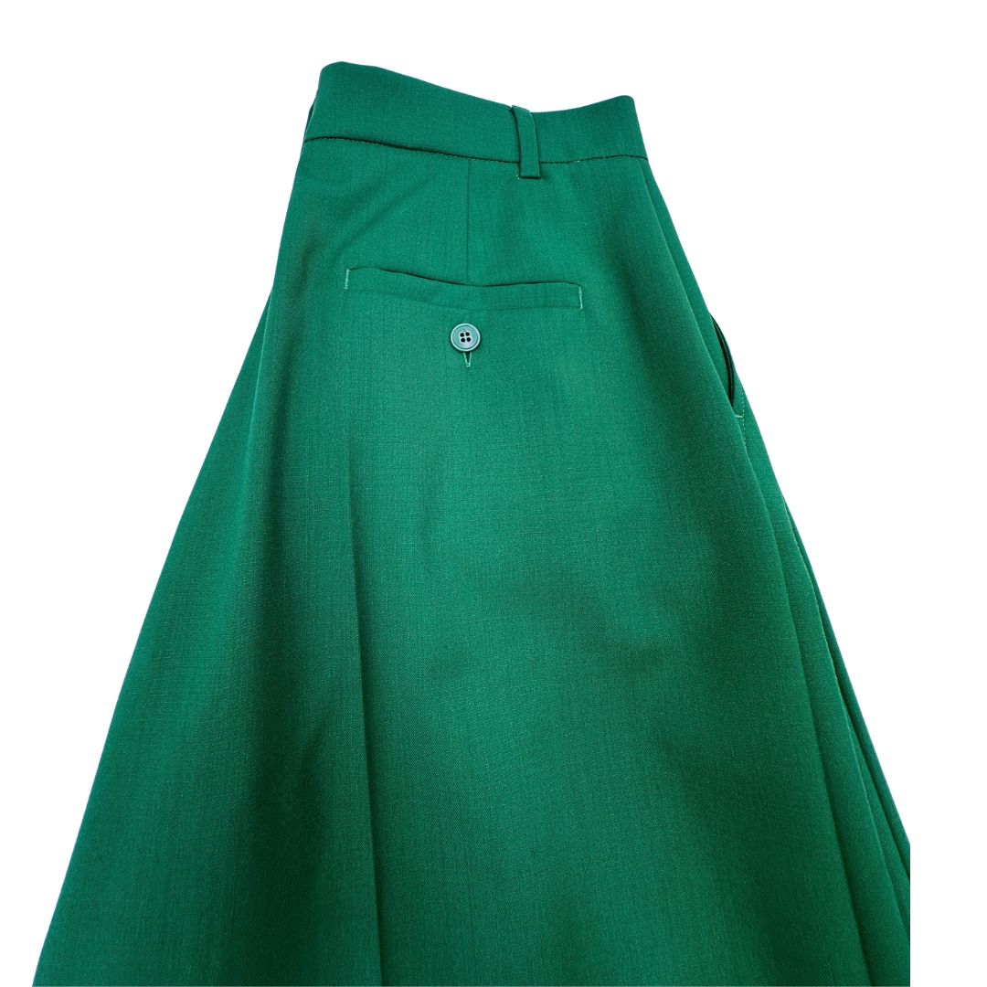 Tailleur Max Mara tg. 42 in 100% lana vergine verde