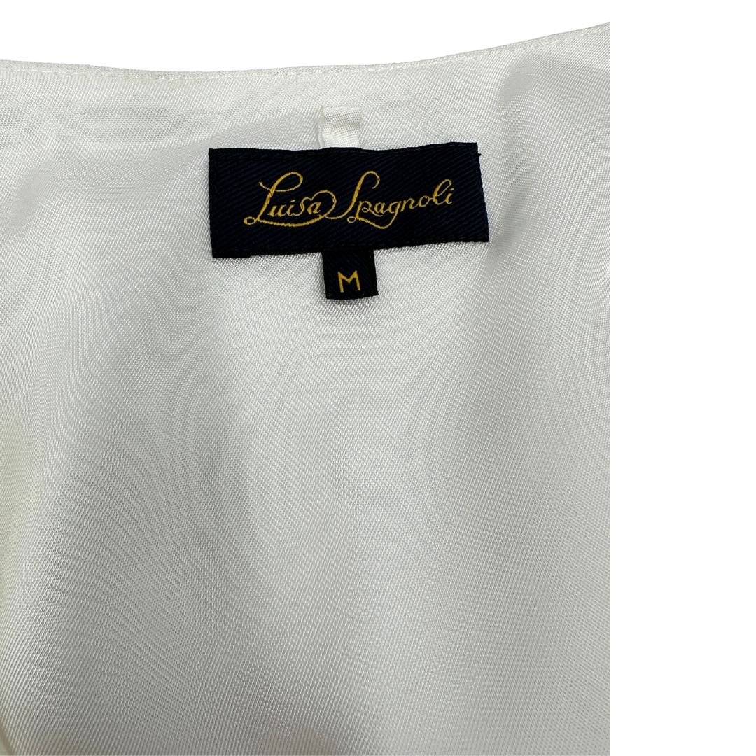 Gilet Luisa Spagnoli tg. M in 100 % lino bianco