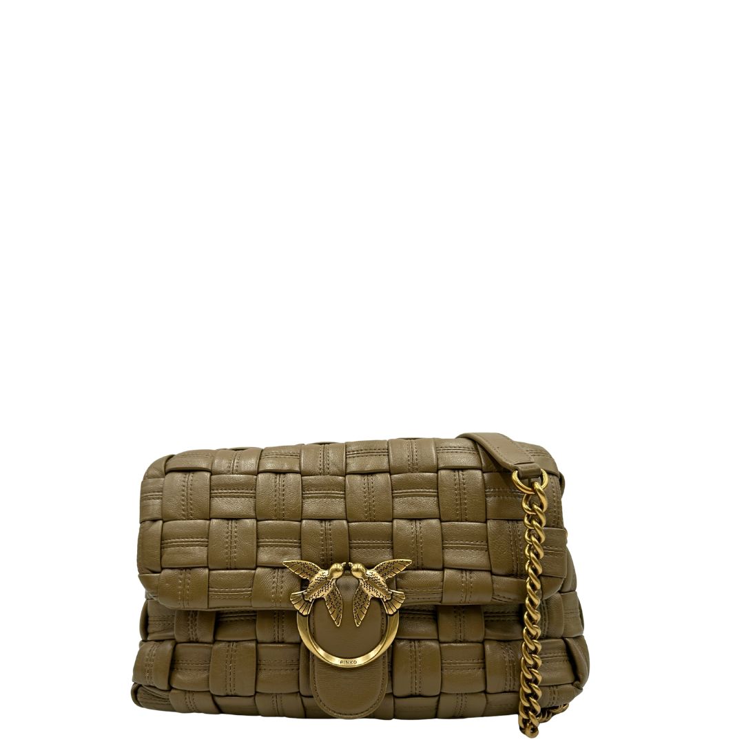 Love Puff Weave Pinko verde