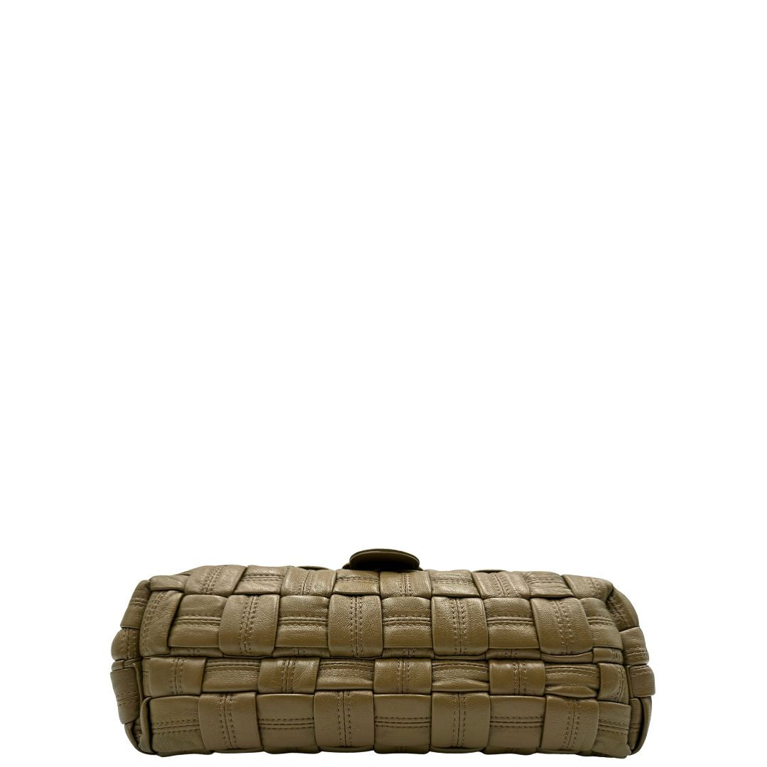 Love Puff Weave Pinko verde