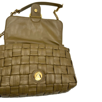 Love Puff Weave Pinko verde