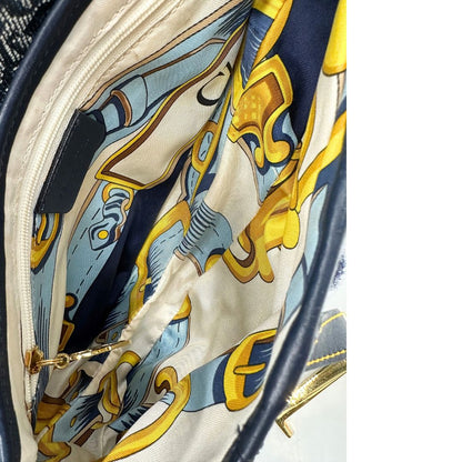 interno Borsa Dior in tela con l'iconico motivo jacquard