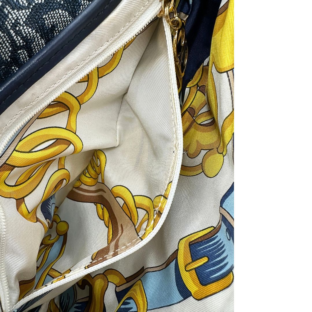interno Borsa Dior in tela con l'iconico motivo jacquard